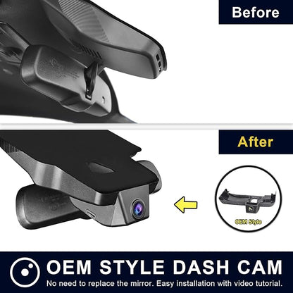 Mangoal Front 4K & Rear 1080P Dash Cam Custom fit for Toyota Tacoma 2018 2019 2020 2021 2022 2023(Model A), Limited TRD Sport Off-Road Pro SR5 SR, Integrated OEM Look, App & WiFi, GPS, 128GB Card