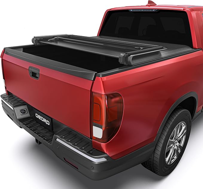 OEDRO Soft Tri-Fold Truck Bed Tonneau Cover Fit for 2017-2026 Honda Ridgeline 5 Feet Bed