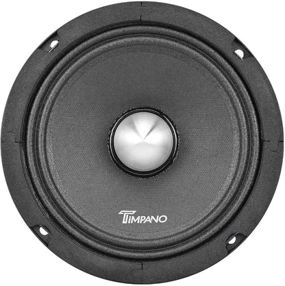 Timpano 1000 Watts Midrange Speakers for Car Audio Systems TPT-MR6-4 Bullet 4 Ohm Shallow PRO Audio Mid Range Loudspeaker (Bundle 2 Speakers)