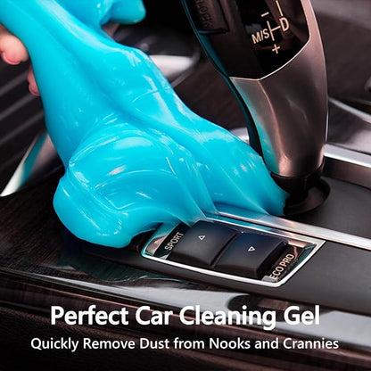PULIDIKI Car Cleaning Gel for Car Cleaning Putty Car Putty Auto Detailing Tools Car Slime Cleaner Dust Cleaning Gel for Car Interior Cleaner Car Accessories Keyboard Cleaner Blue, 4 Pack (160g Each)
