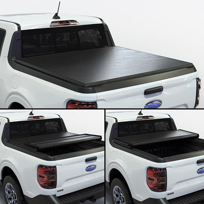 Toptiny Soft Folding Truck Bed Tonneau Cover|STF037|Fits 2022-2026 Ford Maverick 4' 6" Bed (54.4")