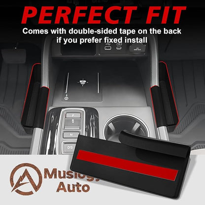 Muslogy For 2023+ Pilot Center Console Organizer & Shifter Storage Box Compatible with 2026 2025 2024 2023 Honda Pilot ABS Material Console Side Organizer Left & Right Set Console Inserts Storage