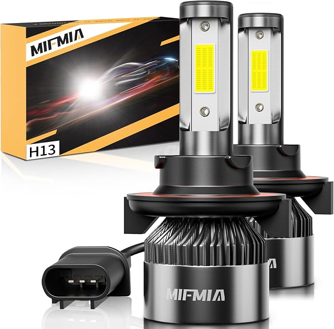 𝖧𝟣𝟥/𝟫𝟢𝟢𝟪 Bulbs 6500K Cool White, 900% Brighter 36000LM Backup Plug-N-Play with Cooling Fan IP68 Waterproof Off-Road Lights, Pack of 2
