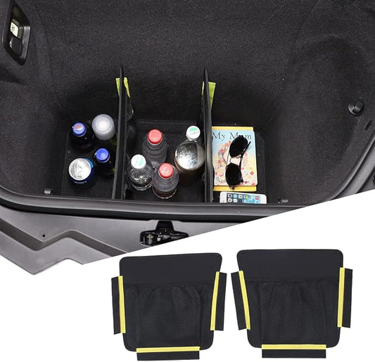 CHEAYAR Front Trunk Organizer Compatible with Corvette C8 Stingray 2020-2023, Organizer Storage with Mesh Pocket and Dividers, Front Trunk C8 Accessories