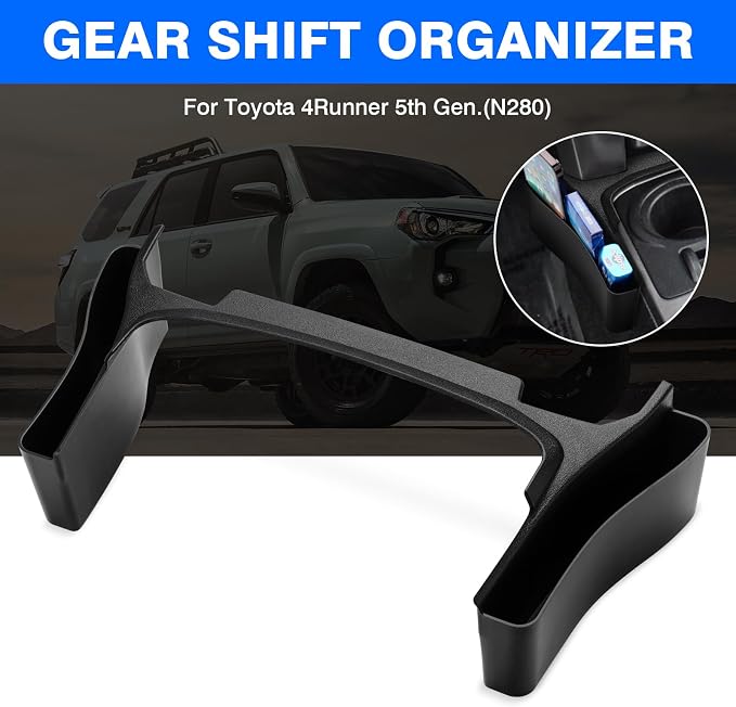 Autorder Gear Shift Organizer for 2010-2024 Toyota 4Runner Accessories Center Console Organizer Gear Shift Organizer Insert Tray