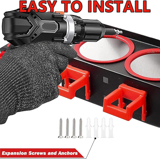Spray Bottle Holders, Spray Bottle Rack Storage, Wall Mounted Spray Paint Can Rack,2 Pack Spray Bottles Holders Wall Mount, Spray Can Holder Rack,Cleaning Detailing Tools