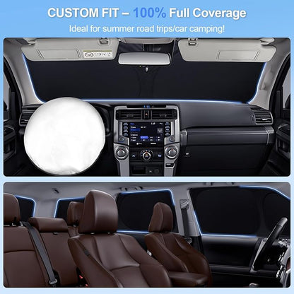 6pcs Car Window Shades for Volkswagen VW Beetle 2012-2019 Accessories,Windshield Side Rear Full Sunshade,Sun Visor UV Blocking, Privacy Protection and Blackout for Camping Outdoor