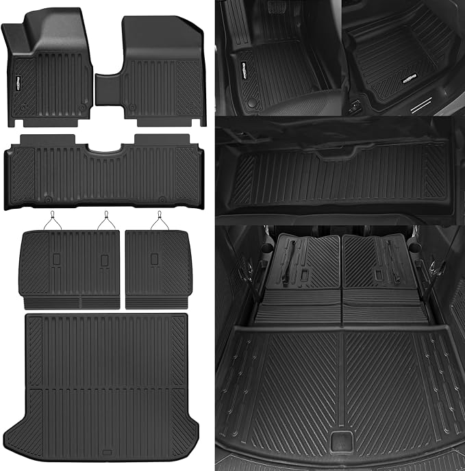 Floor Mats for 2025-2026 Hyundai Ioniq 5, Trunk Mat and Backrest Mat All Weather TPE Protector for Hyundai Ioniq 5 Accessories