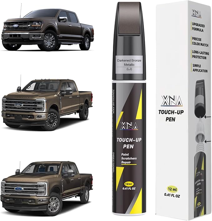 XNA Darkened Bronze Metallic(LJ) for Ford Touch Up Paint, Car Scratch Remover for Nicks and Chips Repair, 2-In-1 Quick & Easy Fix Car Scratch Repair Kit with Exact Color-Matched
