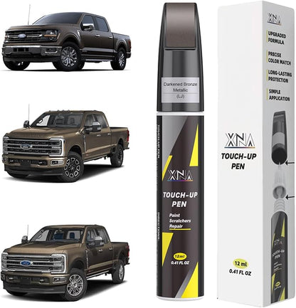 XNA Darkened Bronze Metallic(LJ) for Ford Touch Up Paint, Car Scratch Remover for Nicks and Chips Repair, 2-In-1 Quick & Easy Fix Car Scratch Repair Kit with Exact Color-Matched