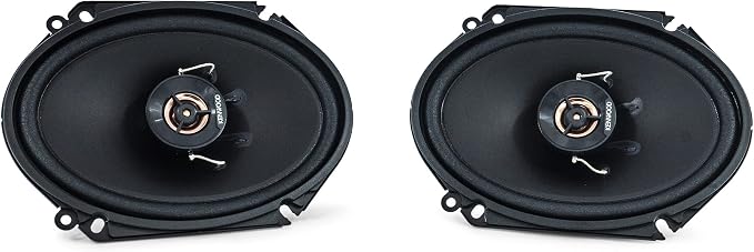 Kenwood KFC-C6866R Road Series Car Speakers (Pair) - 6"x8" 2-Way Car Coaxial Speakers, 250W, 4-Ohm Impedance, Cloth Woofer & Balanced Dome Tweeter, Heavy Duty Magnet Design