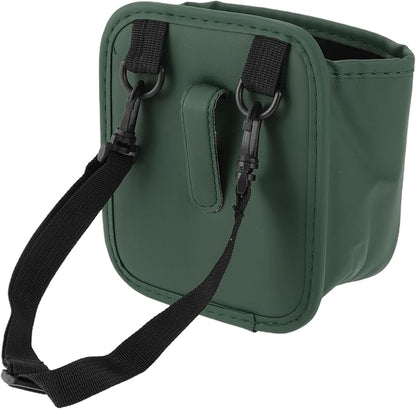 Car Trash Can Portable and Hanging 5.9" Length 3.9" Width 7.1" Height Trash Bin Faux Leather Green 1 Pcs