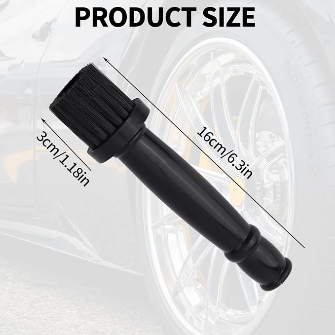 Wheel Lug Nuts Cleaning Brush, Car Detailing Brush Kit for Wheel Rim and Lug Nut Covers Cleaning Durable Car Wash Supplies