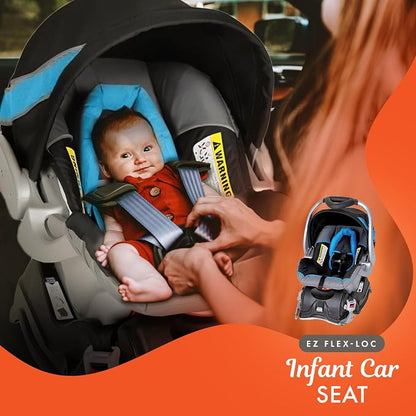 Baby Trend Expedition® Jogger Travel System with EZ Flex-Loc® Infant Car Seat, Millenium Blue