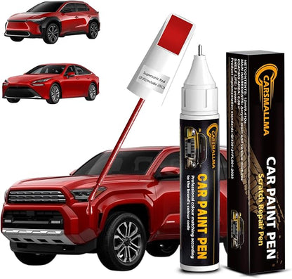 Car Touch Up Paint(3U5/2S Supersonic Red) for Toyota, Color Accurate Car Scratch Repair Remover Pen,Automotive Paint Quick & Easy to fix vehicle Chips and Nicks Scuff