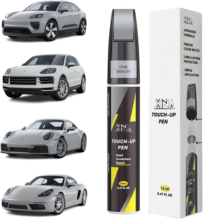 XNA Chalk(M9A/3H) for Porsche Touch Up Paint, Car Scratch Remover for Nicks and Chips Repair, 2-In-1 Quick & Easy Fix Car Scratch Repair Kit with Exact Color-Matched