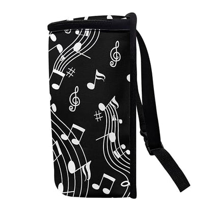 Talayituse Music Note Piano Key Print Car Trash Can with Lid, Leak Proof Auto Trash Bag Hanging Vehicle Garbage Can Multipurpose Storage Container for Back Seat Road Trip