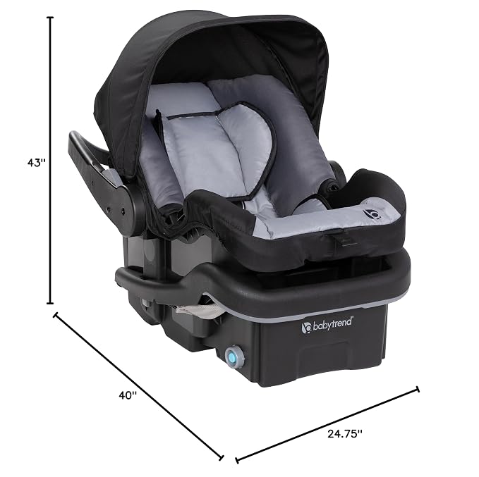 Baby Trend Passport® Switch 6-in-1 Modular Stroller Travel System with EZ-Lift™ Plus Infant Car Seat, Dash Black