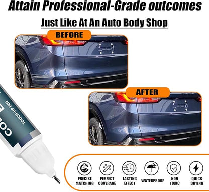 Car Touch up Paint(B-640M Canyon River Blue Metallic) Compatible with Honda, Car Paint Pen Scratch Repair Two-In-One Touch Up Paint, Premium Car Scratch Remover for Deep Scratches