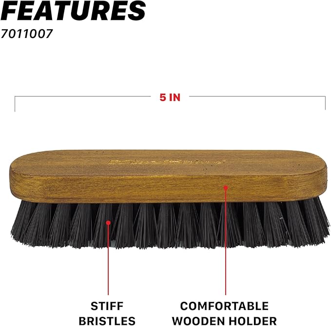 Maxshine Universal Leather & Upholstery Brush – Durable Nylon Bristles for Car Detailing – Ideal for Cleaning Seats, Carpets & Interior Surfaces – Gentle, Effective Detailing Tool