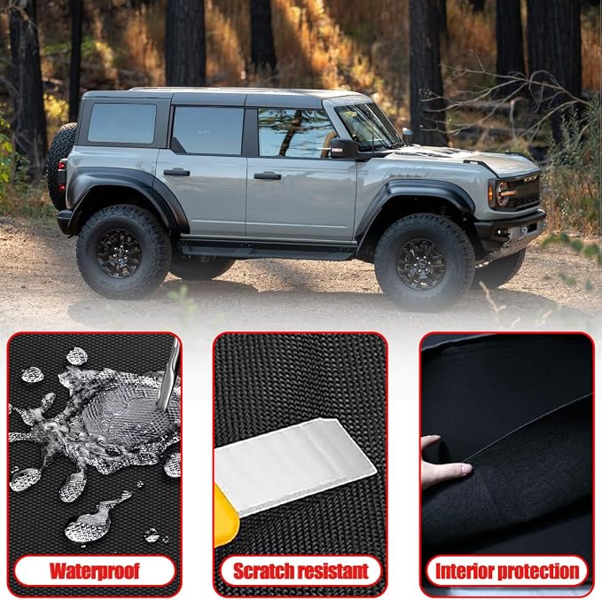 Thickened Hard Top Storage Bag Compatible with Ford Bronco 2021-2025 2/4-Door, Portable Freedom Panel Storage Bag for Front Roof Panel Over First Row Seat