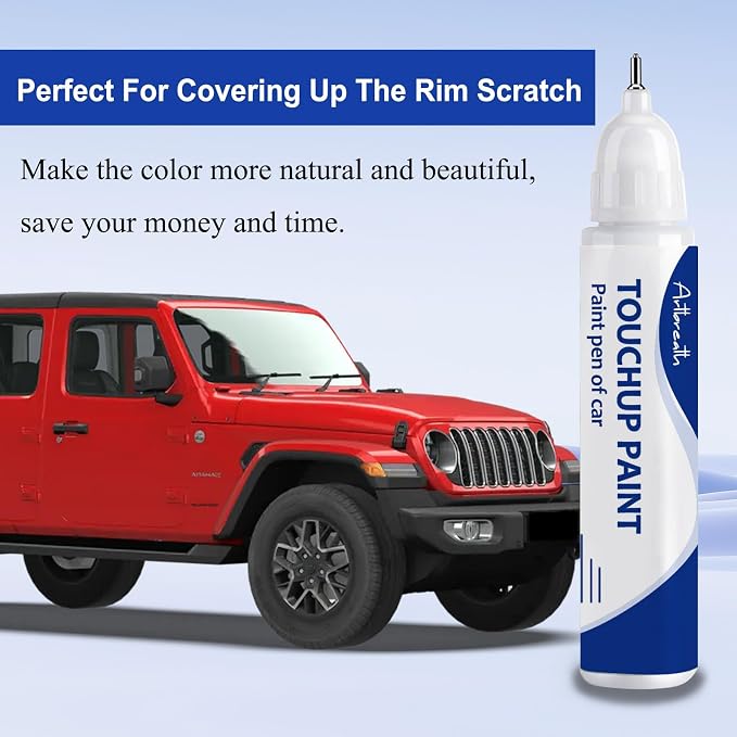 Firecracker Red(PRC/MRC) Touch Up Paint for JEEP-Exact Match–Chips and Nicks Car Paint Scratch Repair Kit Automotive Paint Pen for Wrangler-JK/Commander/Compass/Grand-Cherokee/Liberty/Patriot/Renegade