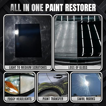 Black Scratch Remover – Car Scratch Repair & Swirl Remover for Vehicles – Deep Scratch Repair Compound & Polishing Solution – Car Paint Repair Kit for Clear Coat & Paint Restoration – 8 oz