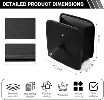 Foldable Car Trash Can, Waterproof Leakproof Hanging Auto Garbage Can, Multifunctional Large Capacity Vehicle Garbage Bag Storage Bag Organizer, Interior Car Accessories (Small)