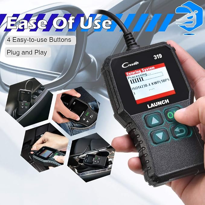LAUNCH CR319 OBD2 Scanner, 2026 Upgrade Ver. Engine Fault Code Reader,Support O2 Sensor,Lifetime Free Update,Scanner for All OBDII Protocol Cars Since 1996