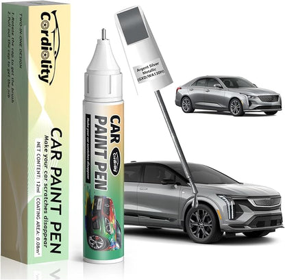 Argent Silver Metallic(GXD/WA130H) Touch Up Paint Pen for Cadillac,Car Paint Scratch Repair Pen Quick and Easy Fix Auto Paint Scratch