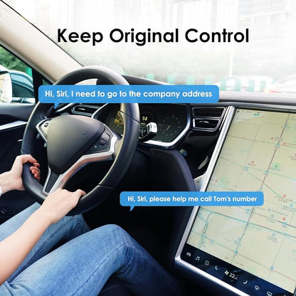 Wireless CarPlay Adapter for Apple CarPlay, Easy to Upgrade Wired CarPlay to Wireless, Instant Connectivity, Super Mini Car Play Dongle for iPhone Android Fit for Cars with Built-in CarPlay (Black)