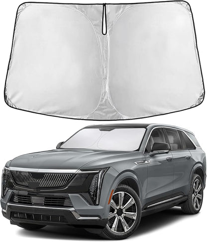 EcoNour Windshield Sunshade Compatible for Cadillac Escalade 2021-2024 2025 2026, Sun Visor for Front Windshield & Window Sun Shade Cover, UV Heat Blocker & Protector, Car Accessories
