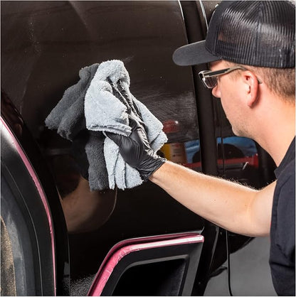 Griot's Garage Microfiber Ultra-Plush Edgeless Towels for Car Detailing, Cleaning, and Polishing, Lint and Scratch-Free, 16” x 16”, Set of 4, 10286