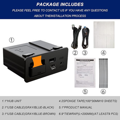 Mazda Type-C Wireless Carplay Retrofit Kit, TK78-66-9U0C OEM Media Hub to MZD Connect System, Compatible with Mazda 2/3/6/CX3/CX5/CX9/MX5 2015-2020 (Only Supporting Wireless Carplay, NO Android Auto)