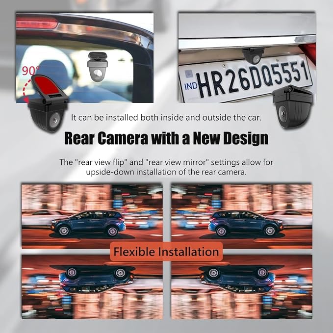 NikoMaku Mirror Dash Cam Front and Rear OEM Design 4K Resolution 11 Inch Full Touch Screen Rear View Mirror Camera for Cars 170° Wide Angle Type-C Dual Lens Included GPS AS5 Pro Standard