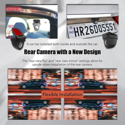 NikoMaku Mirror Dash Cam Front and Rear OEM Design 4K Resolution 11 Inch Full Touch Screen Rear View Mirror Camera for Cars 170° Wide Angle Type-C Dual Lens Included GPS AS5 Pro Standard