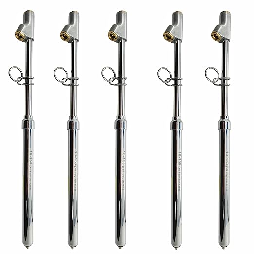 150 Psi Professional Semi Truck Tire Pressure Gauge and Dually Truck Air Gauges. for RV Tire Pressure, Cars, and Drivers with Bad Knees. Dual Head Chuck and Heavy Duty Design. 5 Gauges