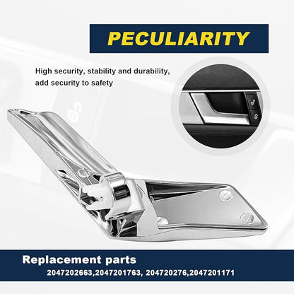 Front or Rear Driver Side Interior Door Handle Repair Kit Compatible with Benz GLK250 X204 C280 GLK280 W204 C63 GLK300 C300 C250 GLK350 C230 Replace# 2047201171 2047201763