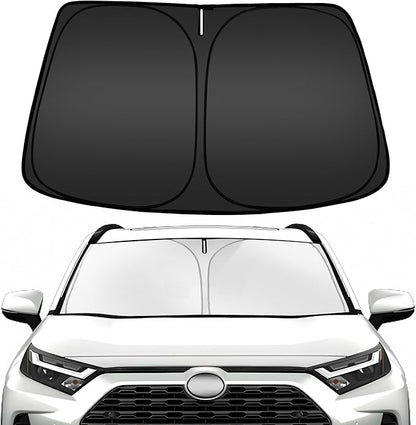 ARISMOTOR Windshield Sun Shade for Toyota RAV4 2019-2025 2026, Custom Fit Foldable Front Window Sunshade Sun Visor Protector, Block UV Rays Keep Your Car Cooler