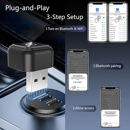 Wireless Carplay Adapter for Apple iPhone & Android Auto Wireless Adapter 2 in 1, 2026's Newly Upgraded,Subversive Ultra-Compact Design, Faster and More Stable Connection,for iOS 10+ & Android 11+