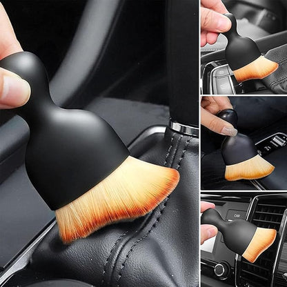 2PCS Car Interior Dust Sweeping Soft Brush, Automotive Interior Dusting Brush, Car Detailing Interior Cleaning Brush Ideal for Interior, Exterior, Dashboard, Air Vents, Soft Bristles