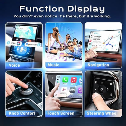 Wireless CarPlay Adapter Carlinkit MINI Ultra3│Plug & Play Convert Wired Carplay to wireles s CarPla y│Convert Wired Android AUTO to wireles s Androi d Auto│for OEM CarPla-y & OEM Android AUT-o Cars