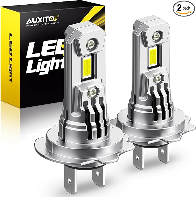 AUXITO H7 LED Bulb h7ll Bulbs, 900% Brighter Ultra-Bright, Plug N Play, Long Lifespan, No Flicker, 99% Compatibility, 2PCS