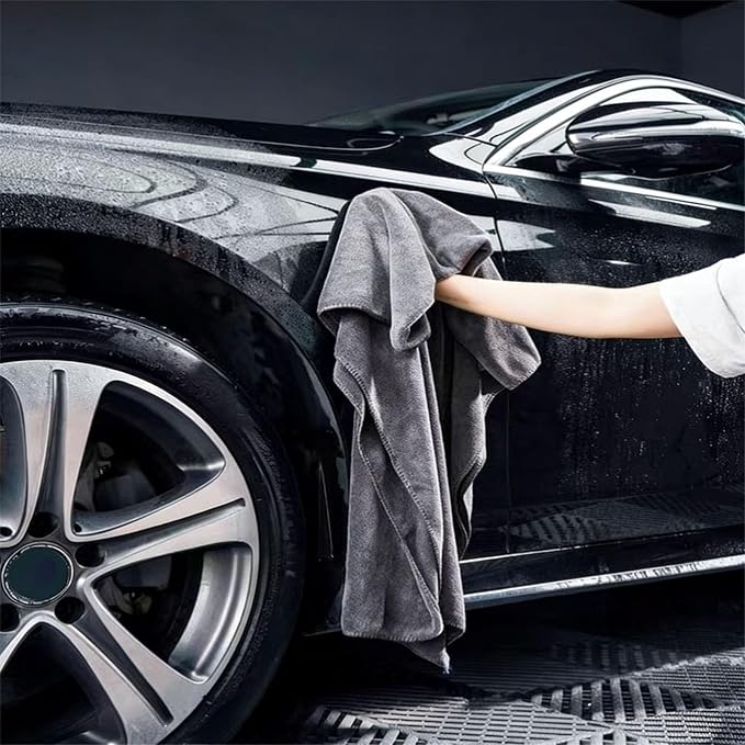 2-Pack 1200 GSM Microfiber Car Drying Towels, 71" x 24" Large Absorbent Towel for Auto Detailing, Streak-Free & Scratch-Free for Cars, SUVs, Trucks with Edgeless Design