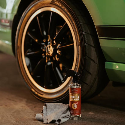 SOCAR Pit Crew Wheel Cleaner - 16 fl oz Removes Brake Dust, Road Dirt, Grime. Professional Strength Powerful Formula. Safe for Aluminum, Chrome, Alloy Wheels, Brake Components