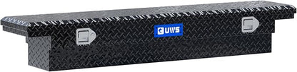UWS EC10312 63-Inch Gloss Black Heavy-Wall Aluminum Slim Truck Tool Box with Low Profile, RigidCore Lid