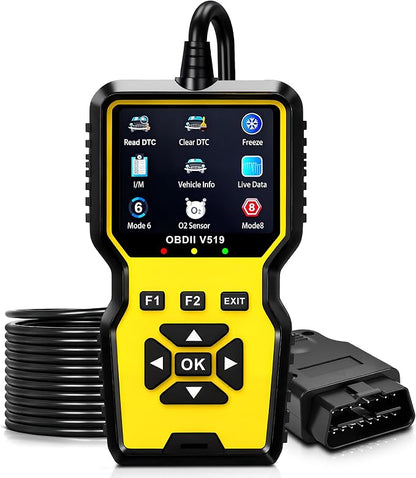 V519 OBD2 Scanner Diagnostic Tool with Reset, Quickly Diagnose Car’s Issue, Vehicle Check Engine Code Reader, I/M Readiness, Car OBDII Scan Tool for 1996 OBD2 Protocol Vehicle