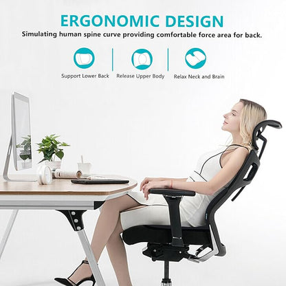 FLORICH Car Seat Cushion and Back Support for Office Chair Memory Foam Chair Cushions Pressure Relief Seat Pads with Gel Massage Point Lumbar Support (Black)