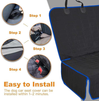 Reliadura Back Seat Cover for Dogs, Washable Bench Seat Covers for Trucks,Nonslip Truck Seat Cover Protector for F150/Ram1500/GMC Sierra/Toyota/Chevrolet Silverado,Car Seat Covers for Dogs