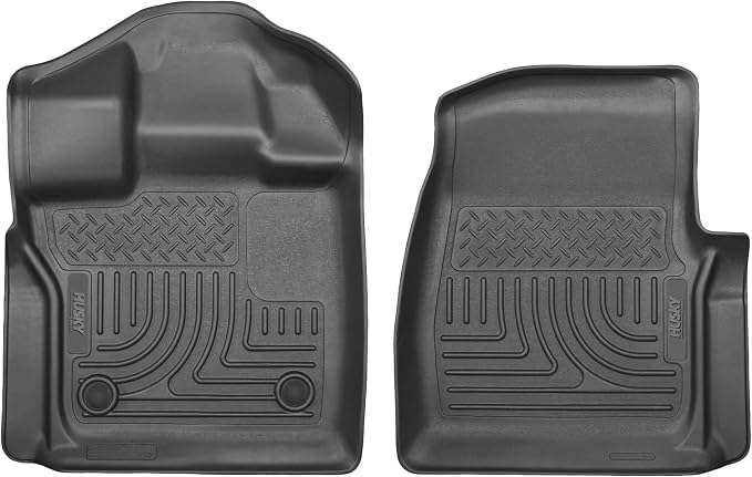 Husky Liners Weatherbeater Floor Mats | Fits 2015-2026 Ford F-150 Standard CAB | Front Row, 2-pc Black - 18351